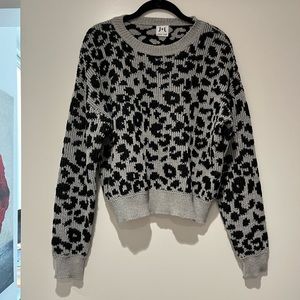 John + Jenn leopard sweater